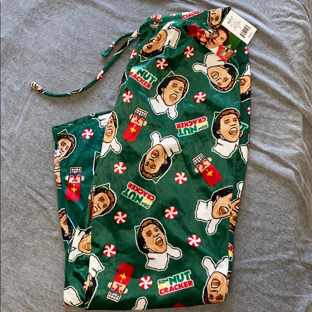 Men’s Elf PJ Pants (XL) *NWT* 100% Polyester